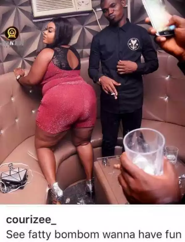 Explosive! Nigerian Lady with Massive Backside Causes Commotion as She Twerks in the Club (Photo)